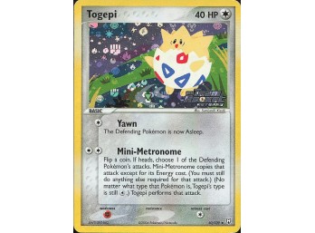 POKEMON Uncommon,STAMPED HOLO Team Rocket Returns Togepi