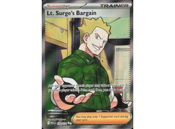 POKEMON Ultra Rare ME01: Mega Evolution Lt. Surge's Bargain