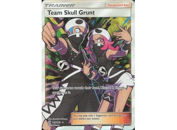 POKEMON Ultra Rare SM Base Set Team Skull Grunt (Full Art)