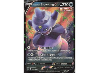 POKEMON Ultra Rare SWSH06: Chilling Reign Galarian Slowking V