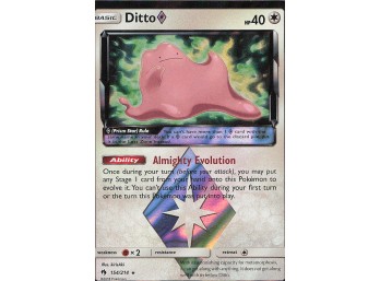POKEMON Prism Rare SM - Lost Thunder Ditto Prism Star