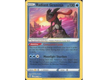 POKEMON Radiant Rare SWSH10: Astral Radiance Radiant Greninja