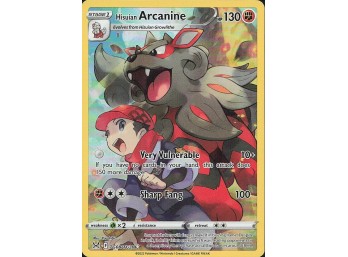 POKEMON Ultra Rare SWSH11: Lost Origin Trainer Gallery Hisuian Arcanine