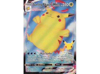 POKEMON Ultra Rare Celebrations Surfing Pikachu VMAX
