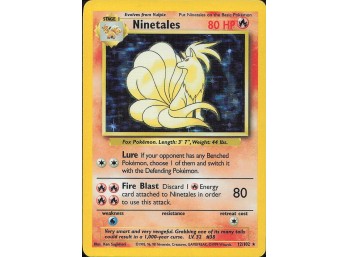 Vintage Pokemon 1999 Holo Rare Base Set Ninetales