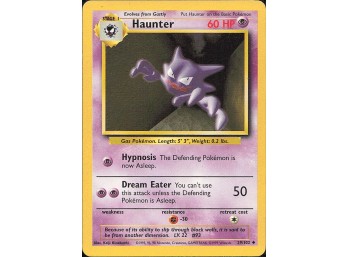Vintage Pokemon 1999  Base Set Haunter
