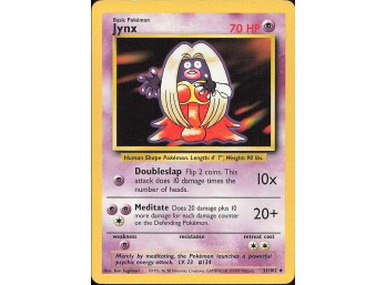 Vintage Pokemon 1999  Base Set Jynx