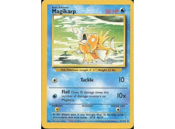 Vintage Pokemon 1999  Base Set Magikarp