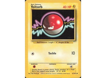 Vintage Pokemon 1999  Base Set Voltorb