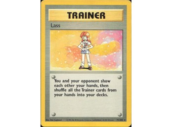 Vintage Pokemon 1999 Rare Base Set Lass