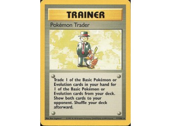 Vintage Pokemon 1999 Rare Base Set Vintage Pokemon 1999 Trader
