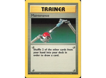 Vintage Pokemon 1999  Base Set Maintenance