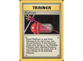 Vintage Pokemon 1999  Base Set PlusPower