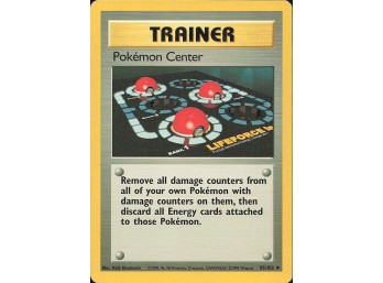 Vintage Pokemon 1999  Base Set Vintage Pokemon 1999 Center