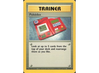 Vintage Pokemon 1999  Base Set Pokedex