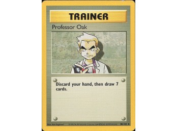 Vintage Pokemon 1999  Base Set Professor Oak