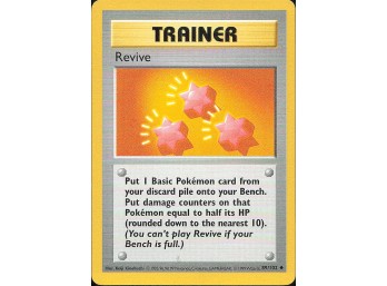 Vintage Pokemon 1999  Base Set (Shadowless) Revive