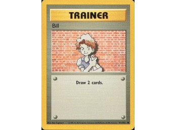 Vintage Pokemon 1999  Base Set Bill