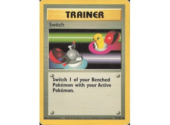 Vintage Pokemon 1999  Base Set Switch