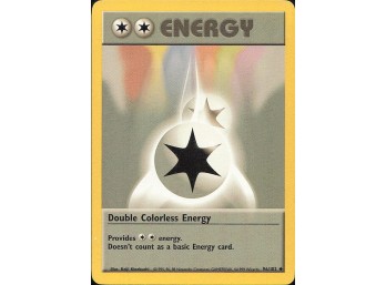 Vintage Pokemon 1999  Base Set Double Colorless Energy