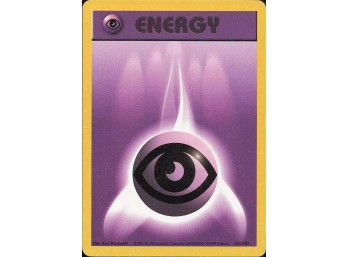 Vintage Pokemon 1999  Base Set Psychic Energy