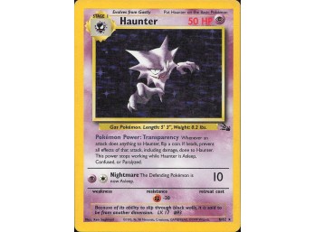Vintage Pokemon 1999 Holo Rare Fossil Haunter (6)