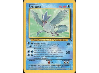 Vintage Pokemon 1999 Rare Fossil Articuno (17)