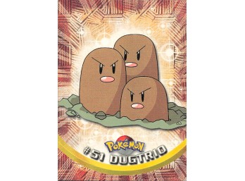 Pokemon Vintage 1999 Topps Dugtrio