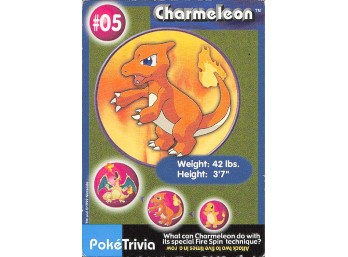 Pokemon Vintage 1998 Burger King Charmeleon