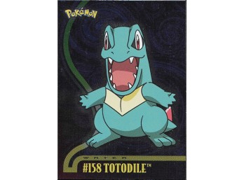 2001 Topps Pokemon Johto Series 1 - TOTODILE #158 FOIL