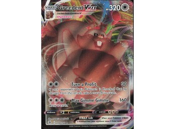 POKEMON Ultra Rare,Holo SWSH08: Fusion Strike Greedent VMAX