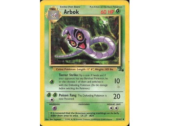 POKEMON Uncommon Fossil Arbok