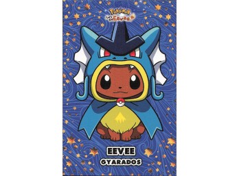 POKEMON Card Database Fan Art Lets Go Eevee Poncho Gyarados