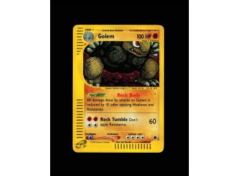 POKEMON Holo Rare,Holo Expedition Golem (14)