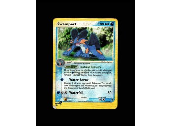 POKEMON Rare,REVERSE HOLO Ruby and Sapphire Swampert