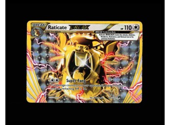 POKEMON Rare BREAK,Holo XY - BREAKpoint Raticate BREAK