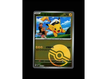 POKEMON Captain Pikachu Poke Ball Pattern Chinese Gem Set