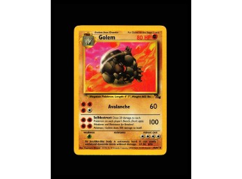 POKEMON Uncommon Fossil Golem