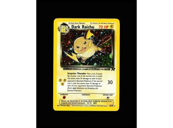 POKEMON Secret Rare,Holo Team Rocket Dark Raichu