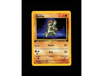 POKEMON 1ST EDITION Team Rocket Machop