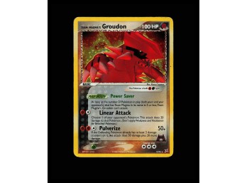 POKEMON Holo Rare,Holo Team Magma vs Team Aqua Team Magma's Groudon