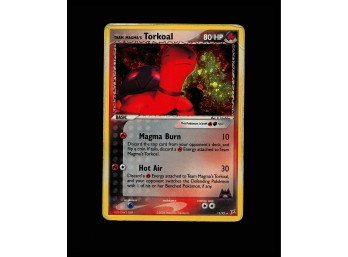 POKEMON Holo Rare,Holo Team Magma vs Team Aqua Team Magma's Torkoal