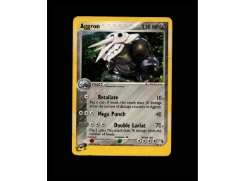 POKEMON Holo Rare,Holo Ruby and Sapphire Aggron