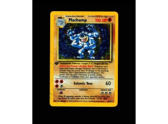 POKEMON Holo Rare,First Edition,Holo Deck Exclusives Machamp