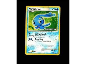 POKEMON Holo Rare,STAMPED Diamond and Pearl Manaphy