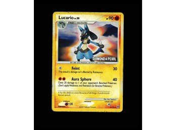 POKEMON Promo,Reverse Holo Burger King Promos Lucario
