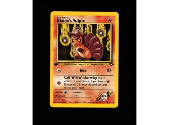 POKEMON 1ST EDITION Gym Challenge Blaine's Vulpix