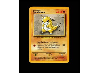 POKEMON  Base Set Sandshrew