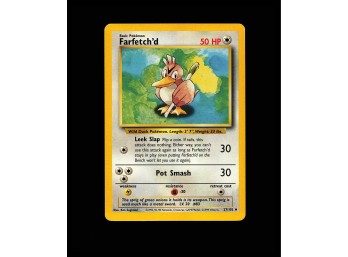 POKEMON Uncommon Base Set Farfetch'd