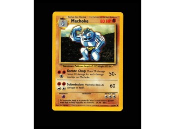 POKEMON Uncommon Base Set Machoke